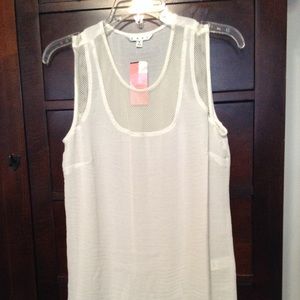 Cabi Mesh Trim Tank NWT size small
